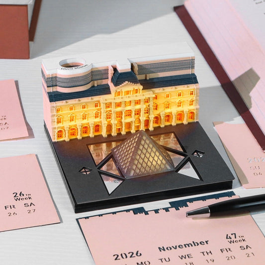 Louvre-museet (med lys) & Kalender 2026)