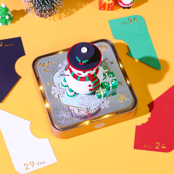 Snemand (med lys & Kalender 2026)