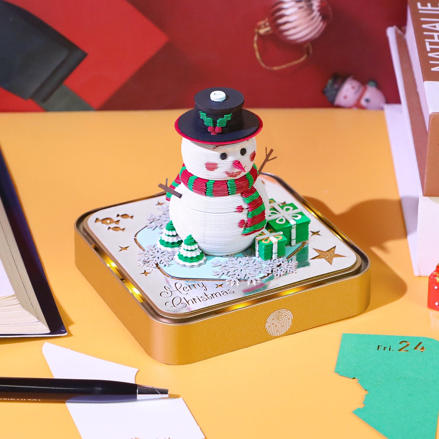 Snemand (med lys & Kalender 2026)