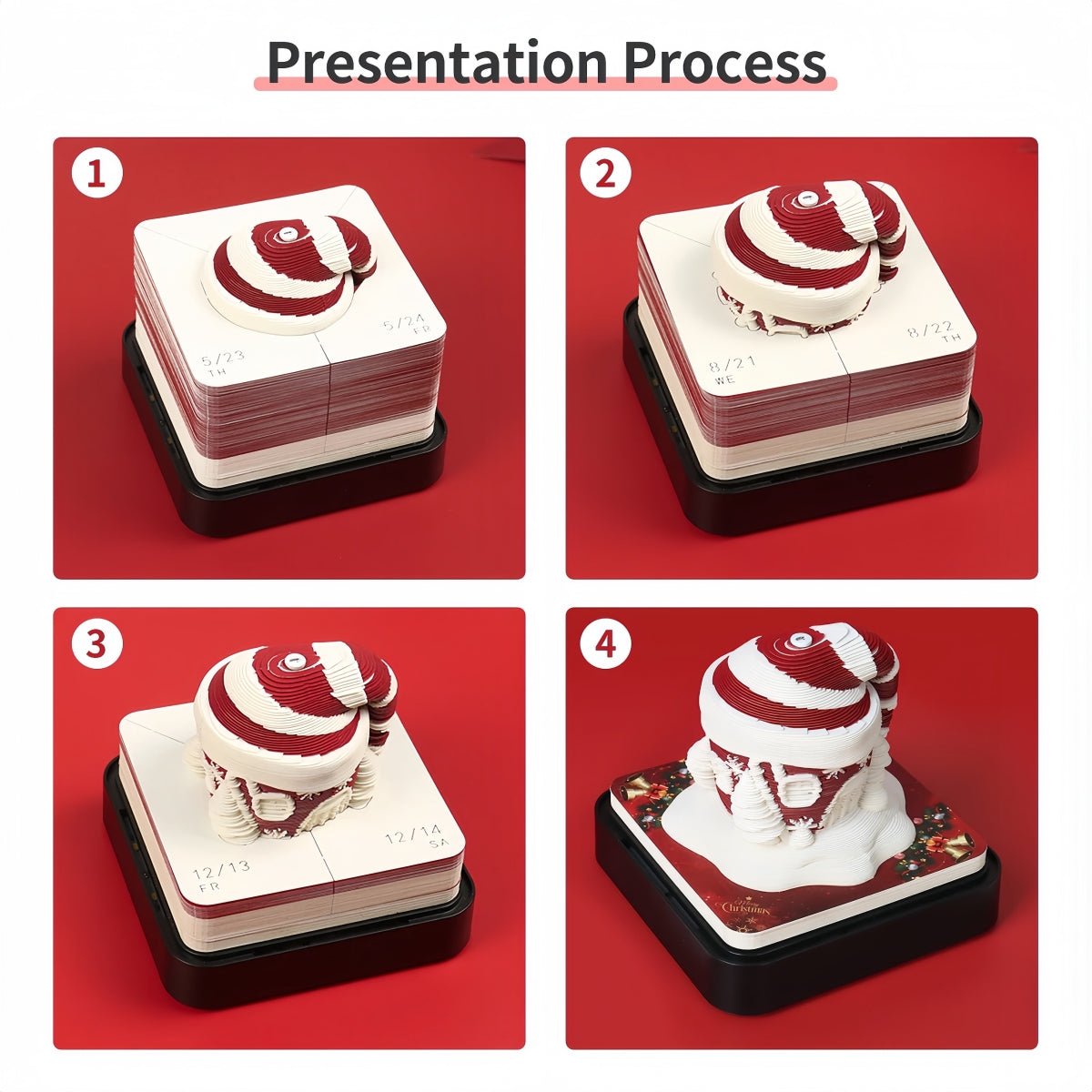 3D-kalender 2026 - Julehat