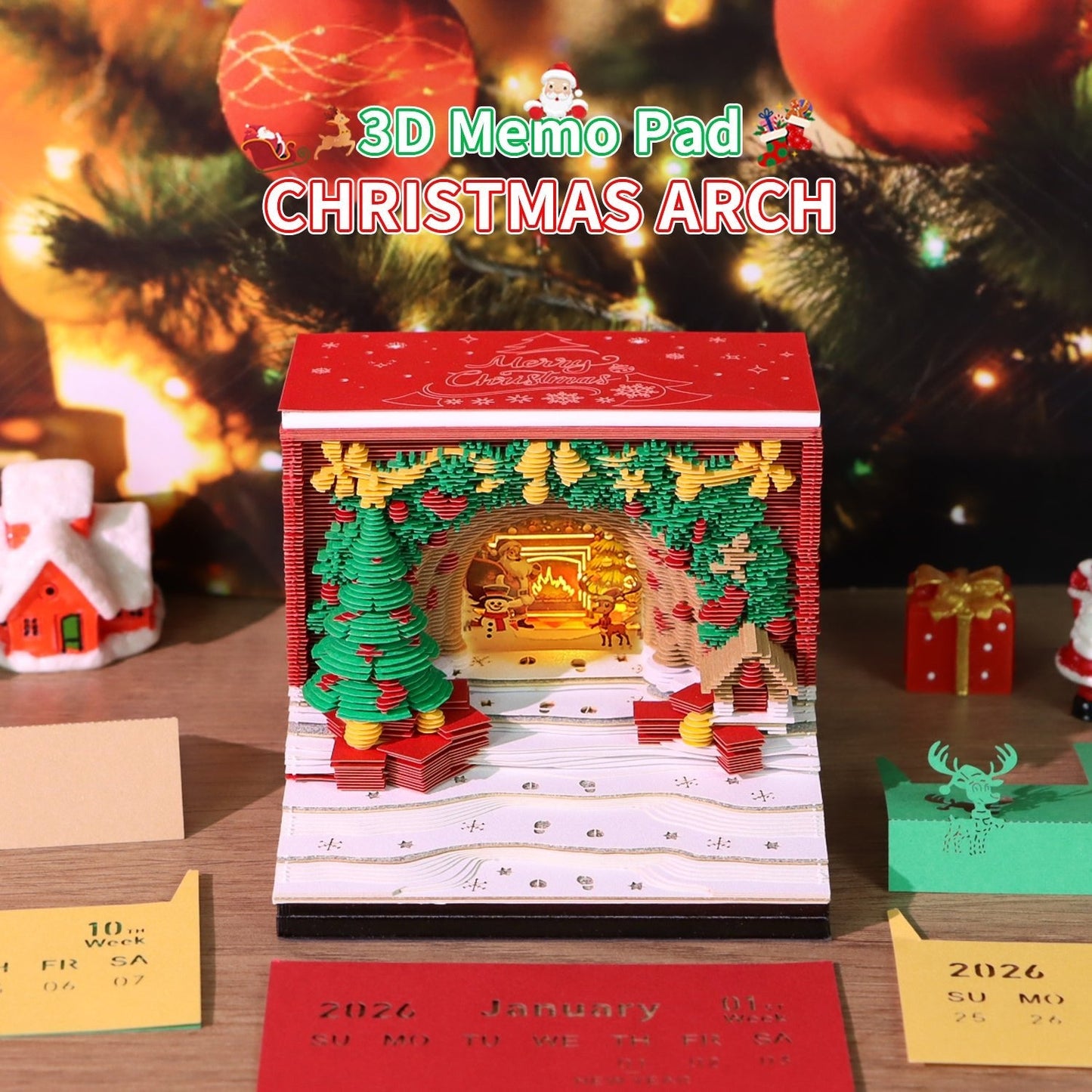 3D Calendar 2026 - Christmas Arch