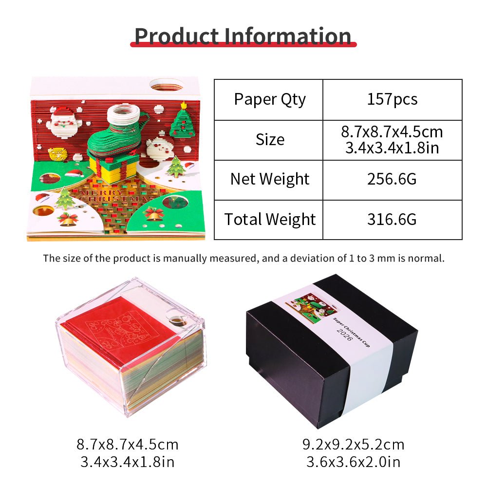 3D-kalender 2026 - Julecup