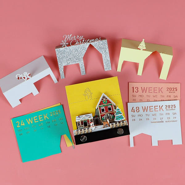 3D-kalender 2026 - Julesnehus