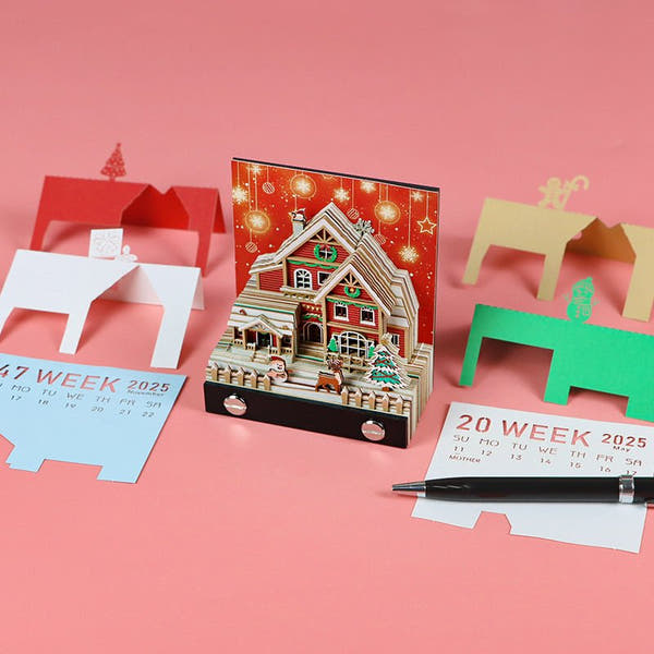 3D-kalender 2026 - Julesnehus