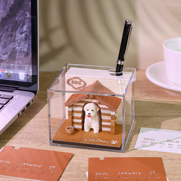 3D-kalender 2026 - Hund