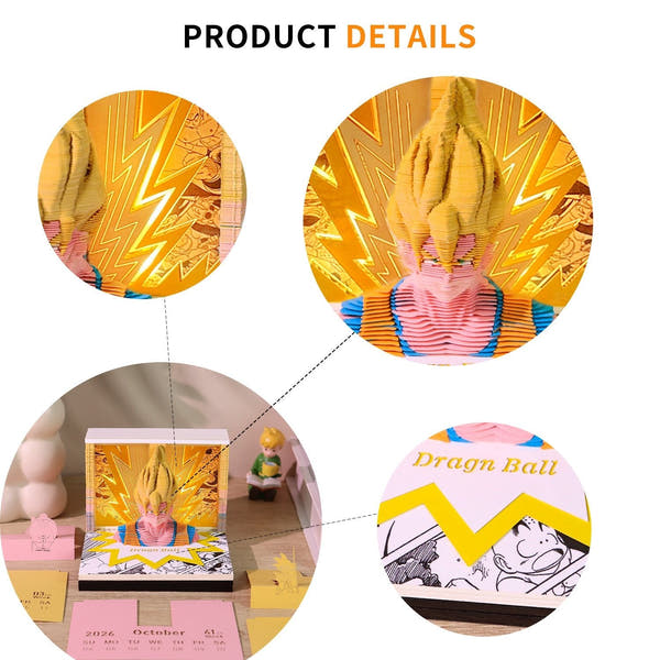 3D-kalender 2026 - Dragon Ball