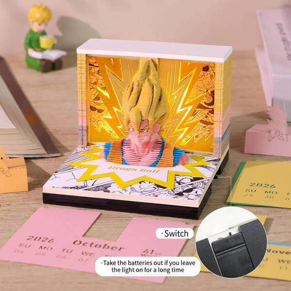 3D-kalender 2026 - Dragon Ball