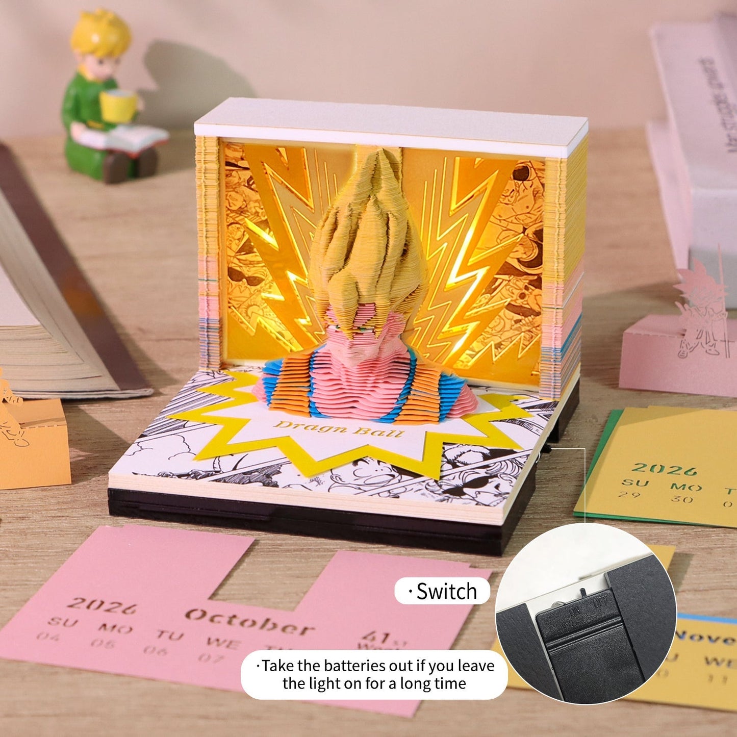 3D-kalender 2026 - Dragon Ball