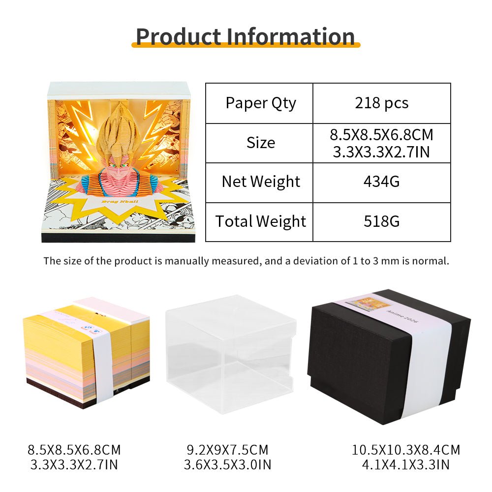 3D-kalender 2026 - Dragon Ball