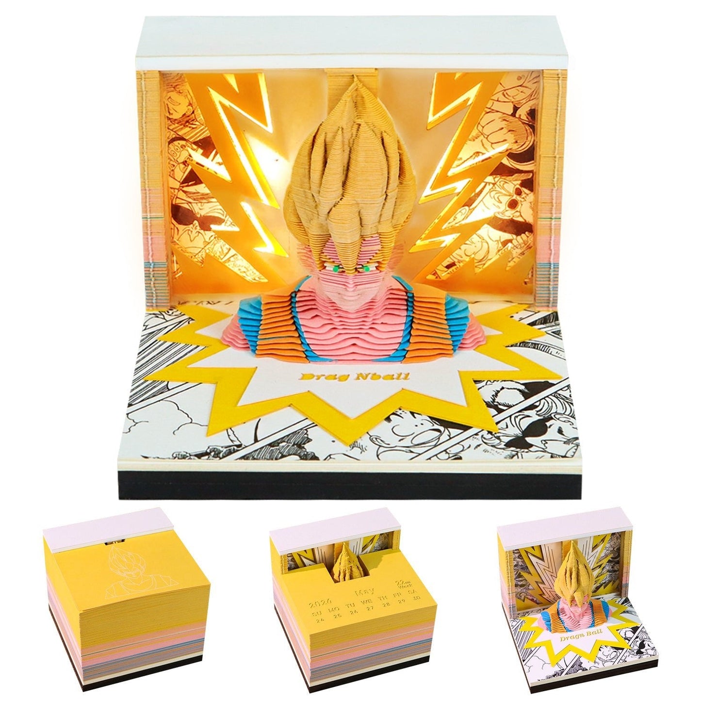 3D-kalender 2026 - Dragon Ball