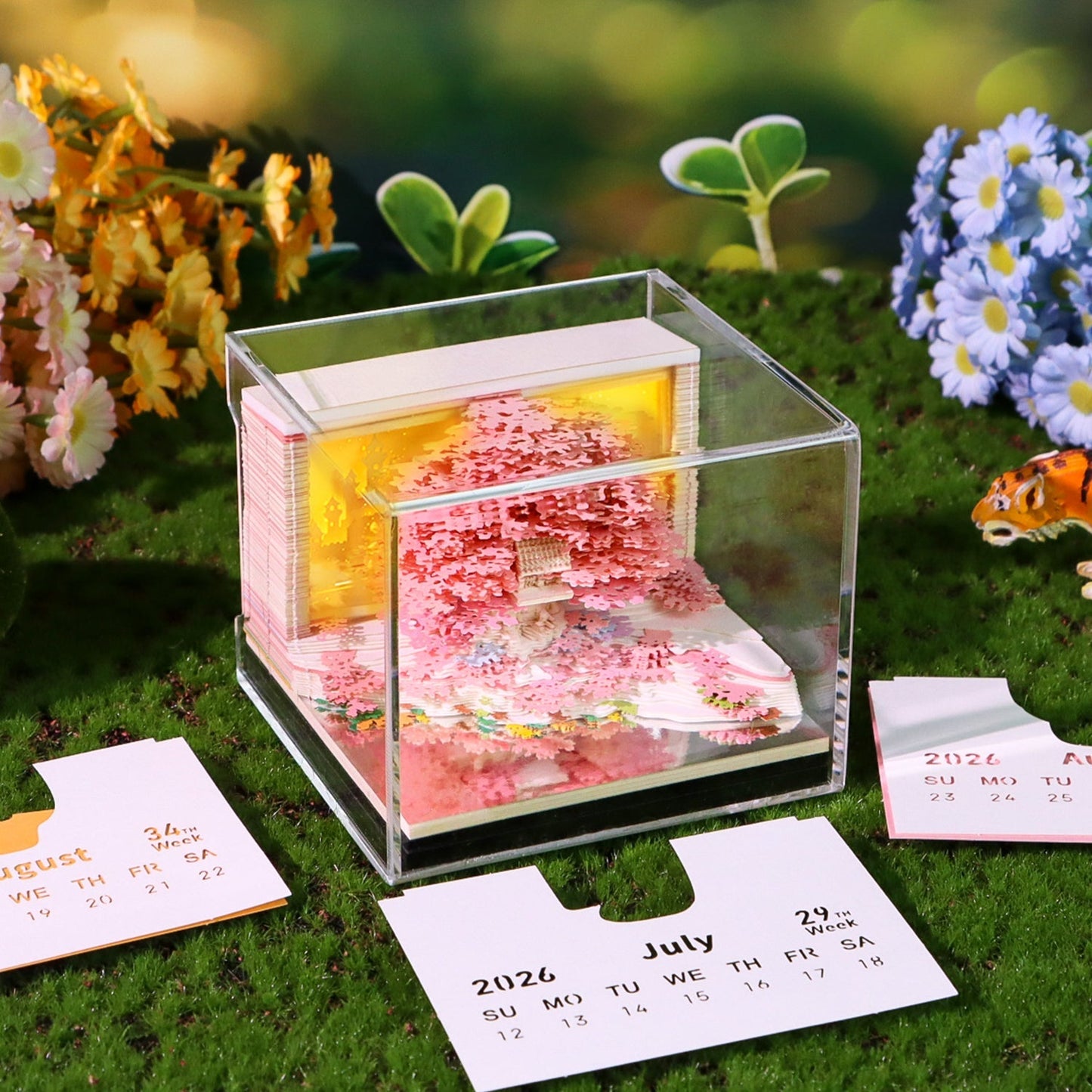 3D-kalender 2026 - Floral Tree Island