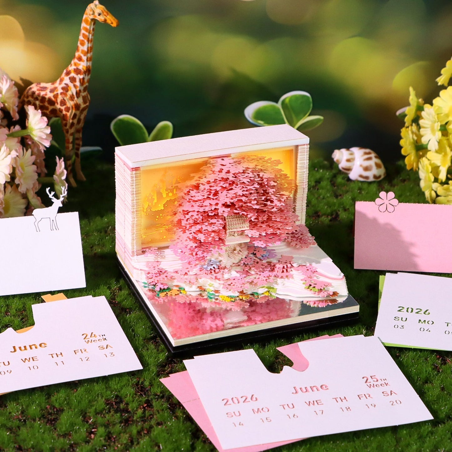 3D-kalender 2026 - Floral Tree Island