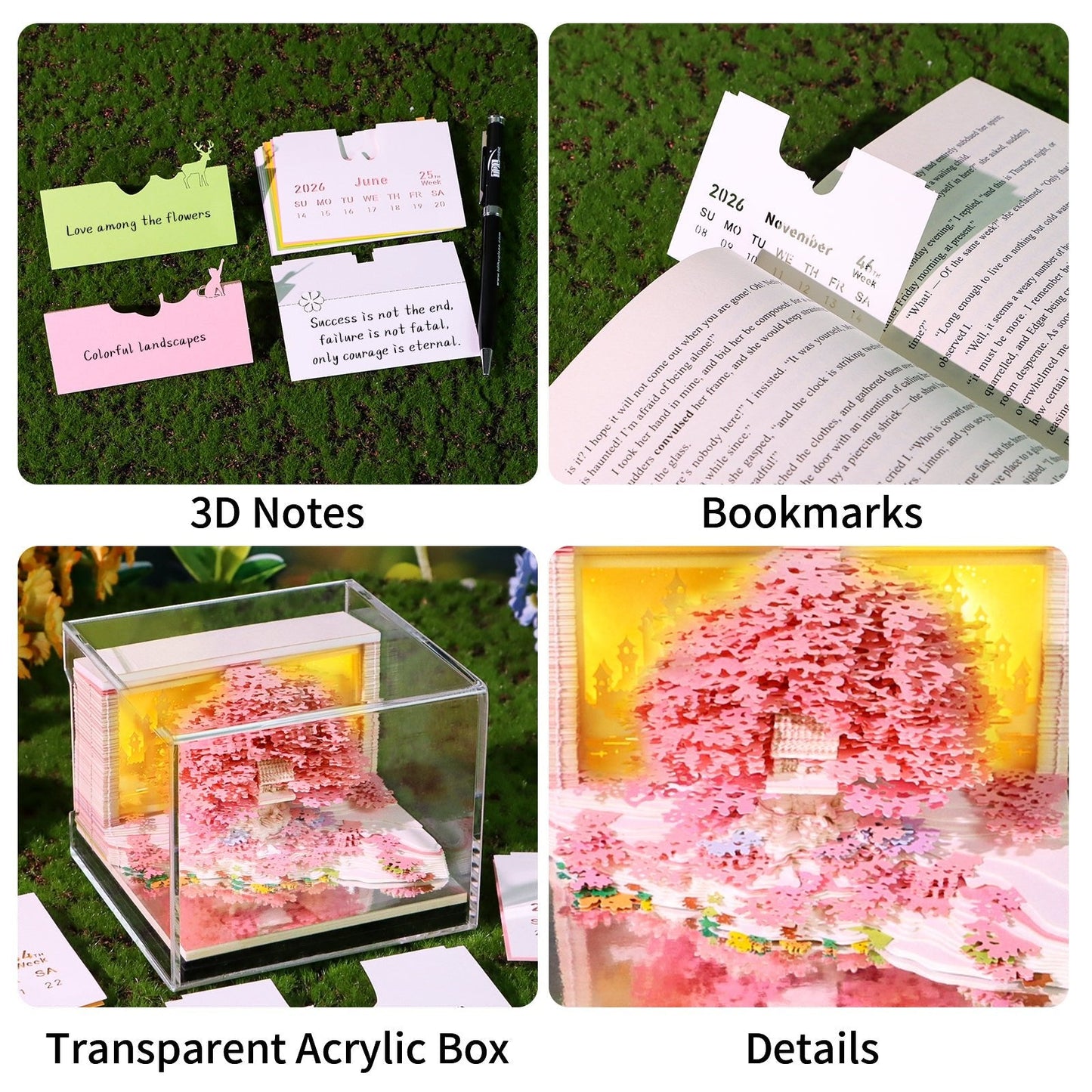 3D-kalender 2026 - Floral Tree Island