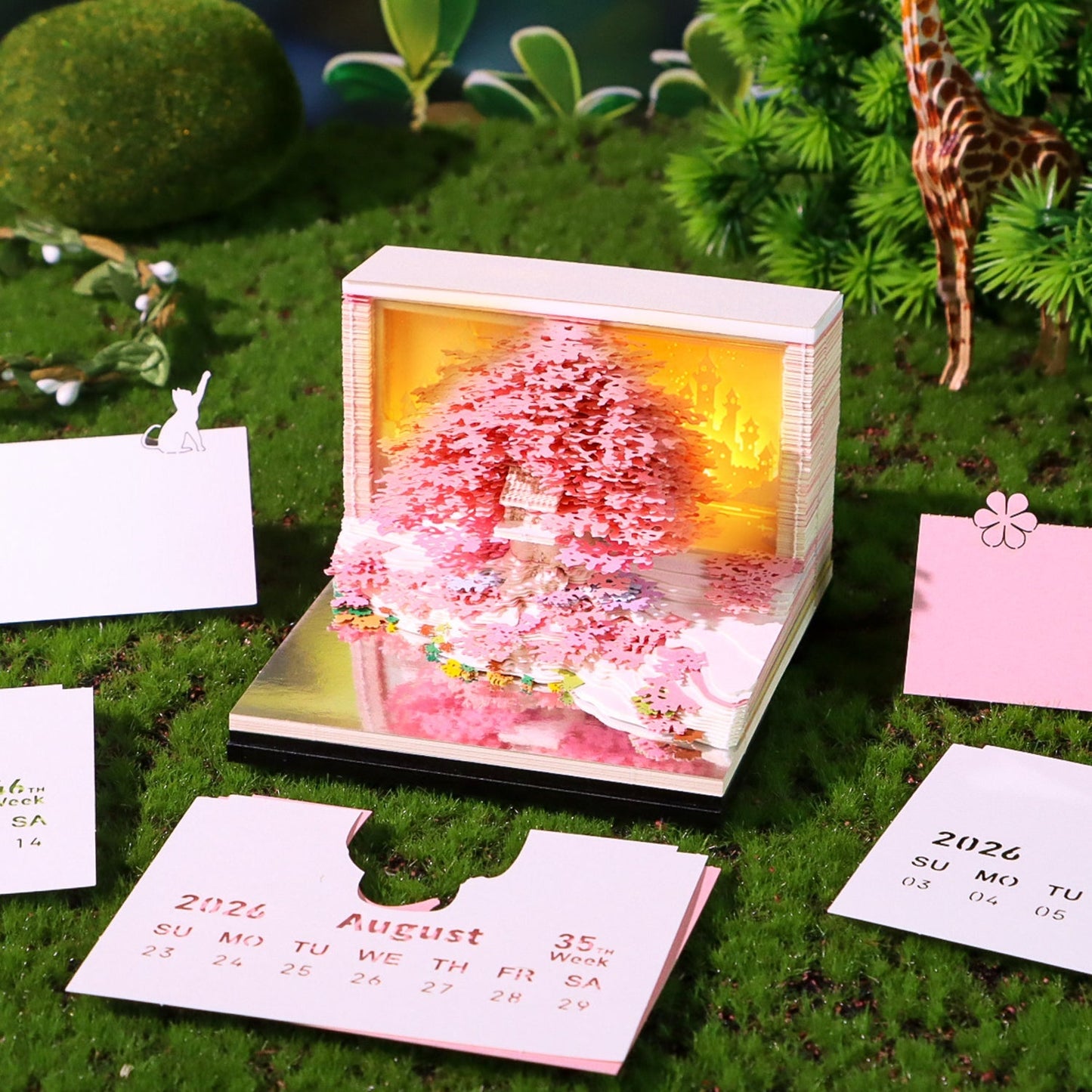 3D-kalender 2026 - Floral Tree Island