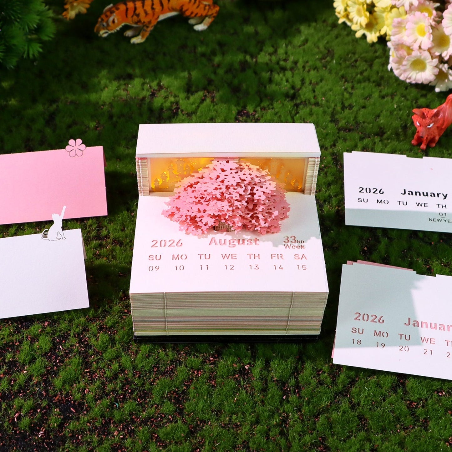 3D-kalender 2026 - Floral Tree Island