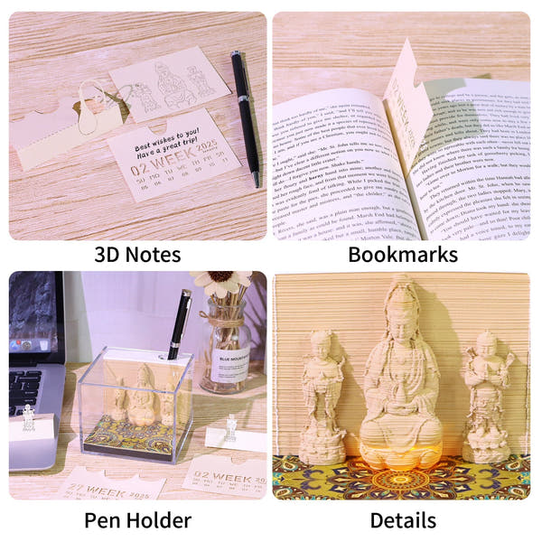 3D-kalender 2026 - Guanyin