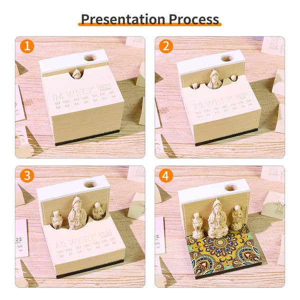 3D-kalender 2026 - Guanyin