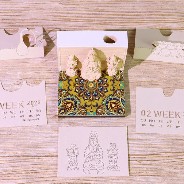 3D-kalender 2026 - Guanyin