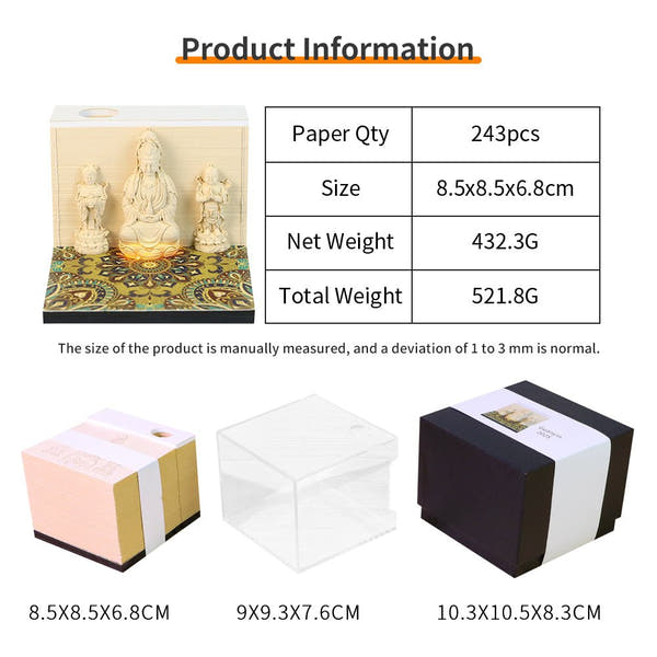 3D-kalender 2026 - Guanyin