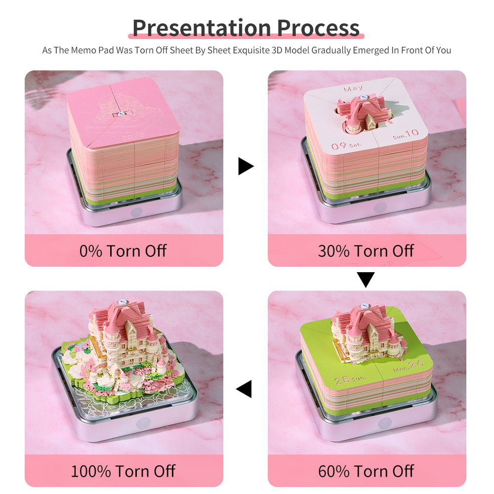 3D Calendar 2026 - Love Castle
