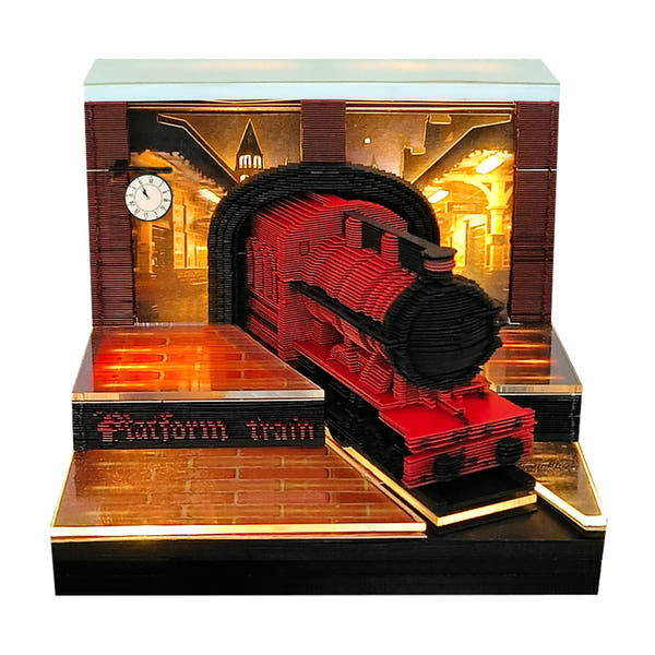 3D-kalender 2026 - Magic Platform Train