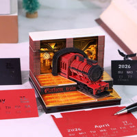 3D-kalender 2026 - Magic Platform Train