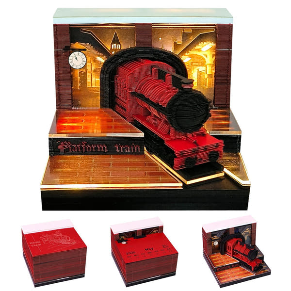 3D-kalender 2026 - Magic Platform Train