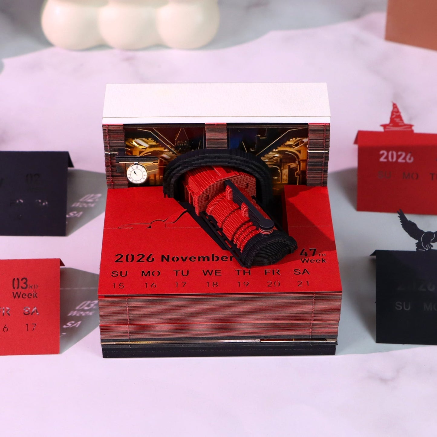 3D-kalender 2026 - Magic Platform Train