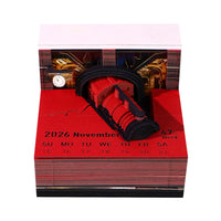 3D-kalender 2026 - Magic Platform Train