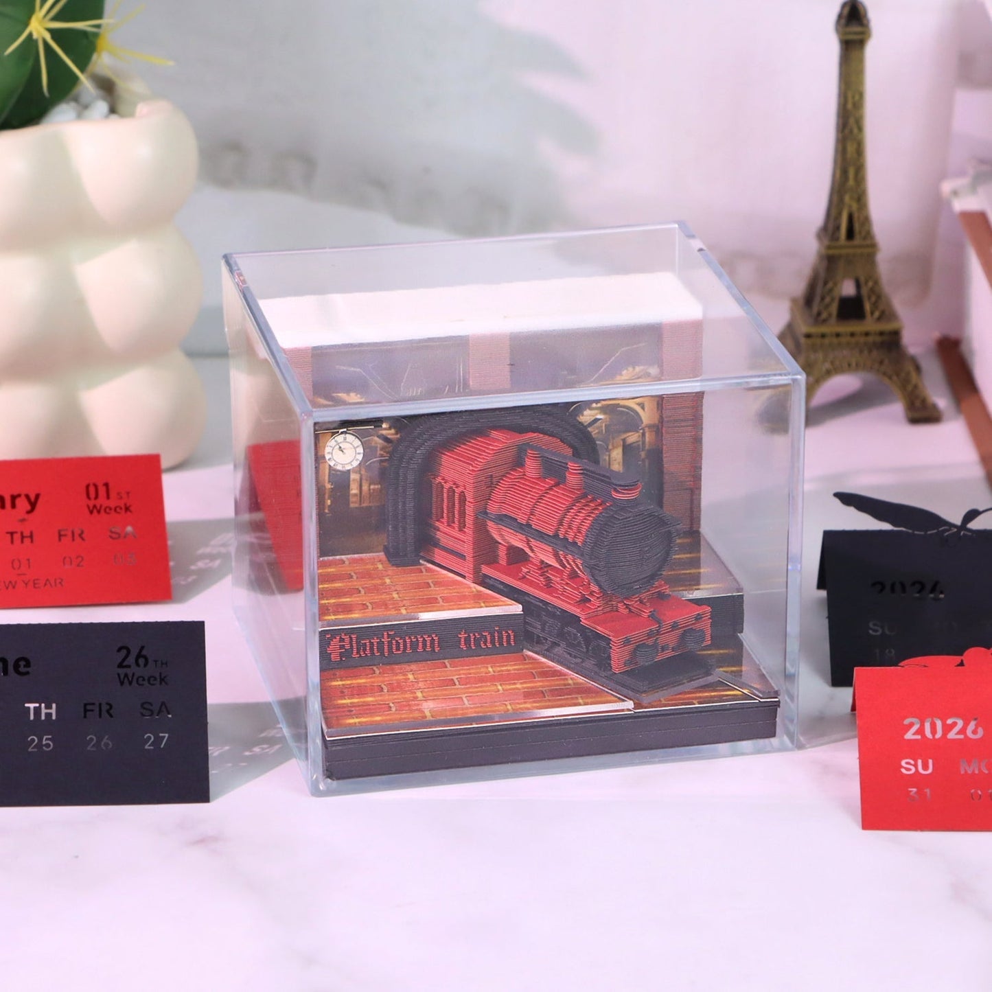 3D-kalender 2026 - Magic Platform Train