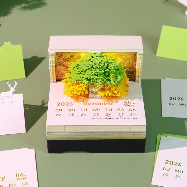 3D-kalender 2026 - Musiktræ