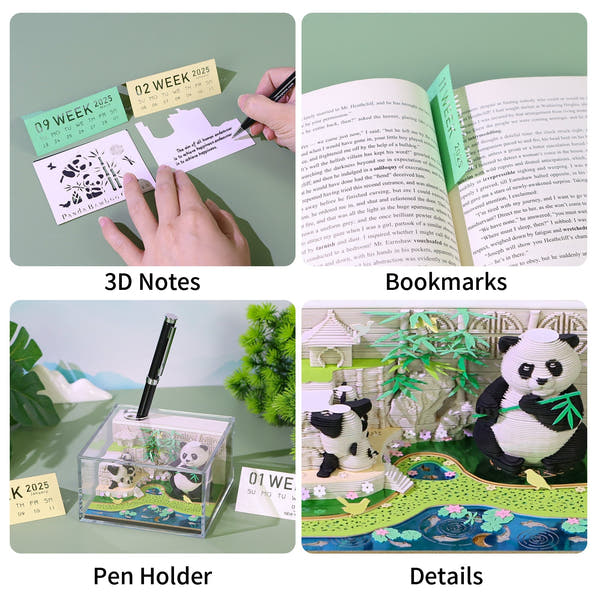 3D Calendar 2026 - Panda G