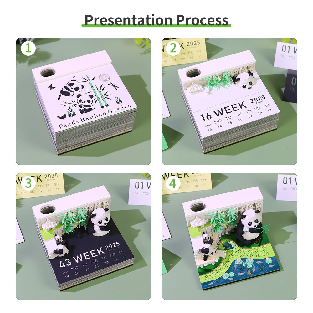 3D Calendar 2026 - Panda G
