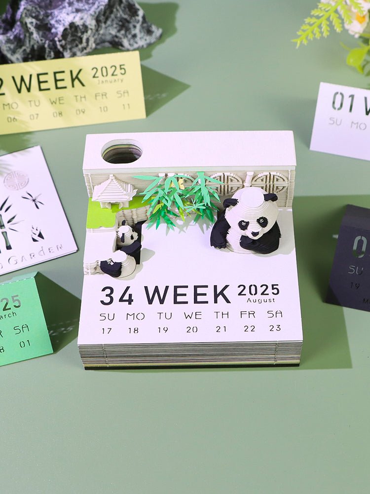 3D Calendar 2026 - Panda G