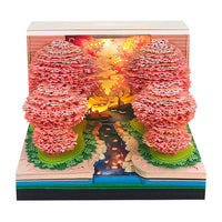 3D Calendar 2026 - Peach Blossom Forest