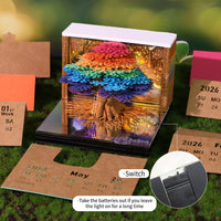 3D Calendar 2026 - Tree of Chakra