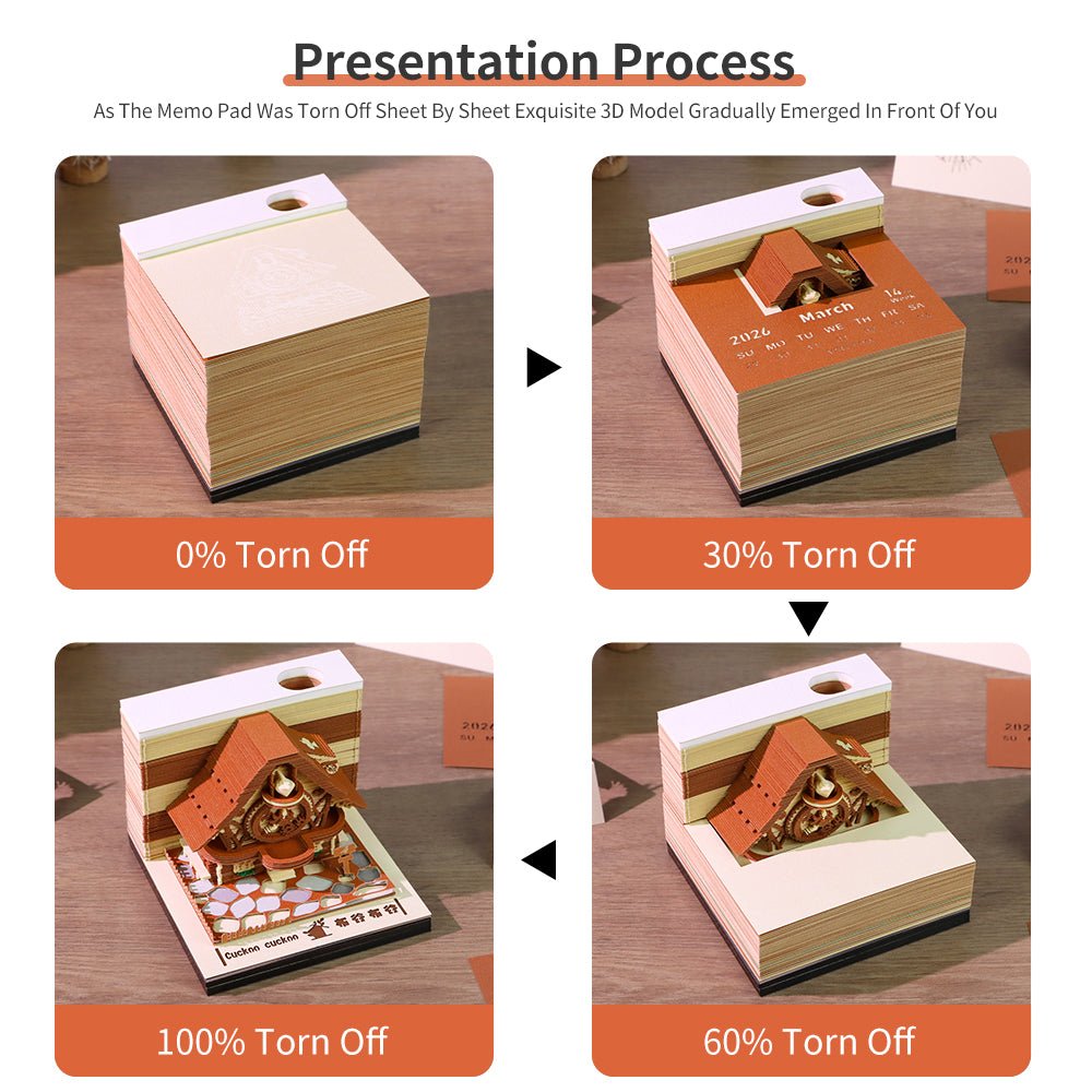 3D Calendar 2026 - Cuckoo