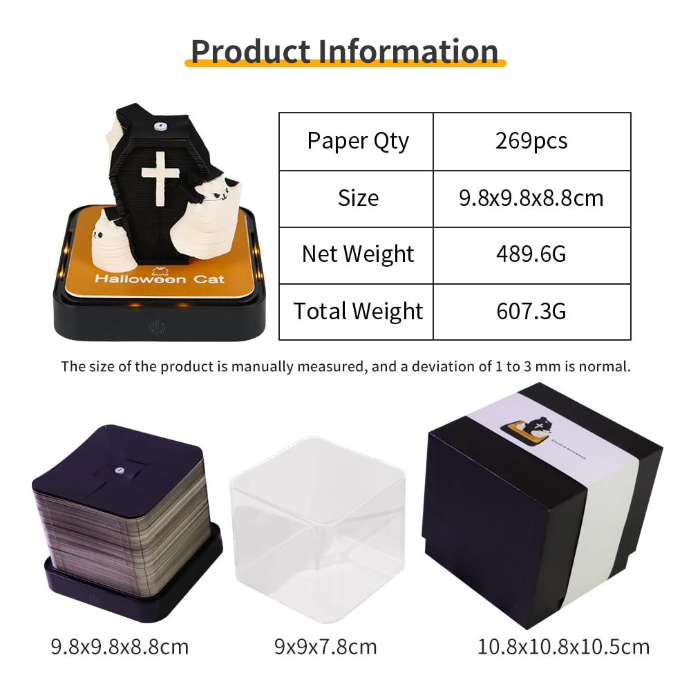 3D-kalender 2026 - Halloween Cat