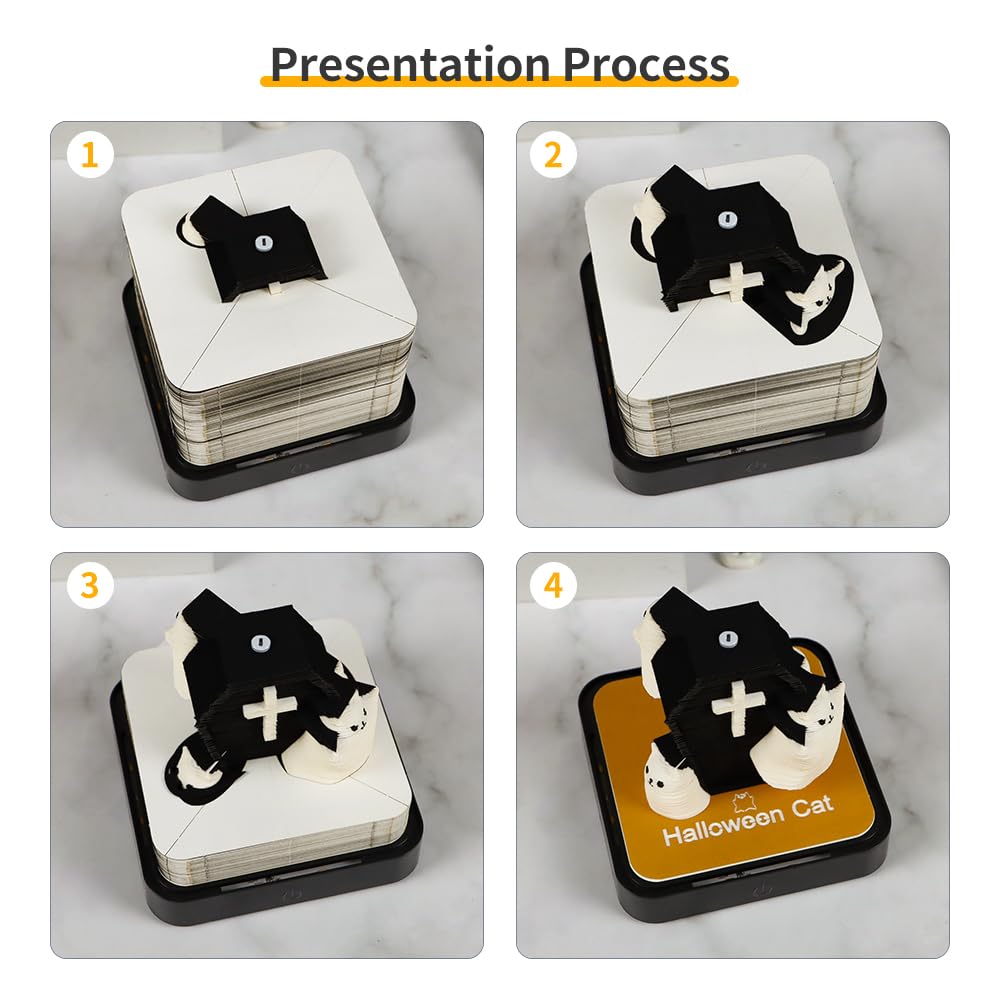 3D-kalender 2026 - Halloween Cat