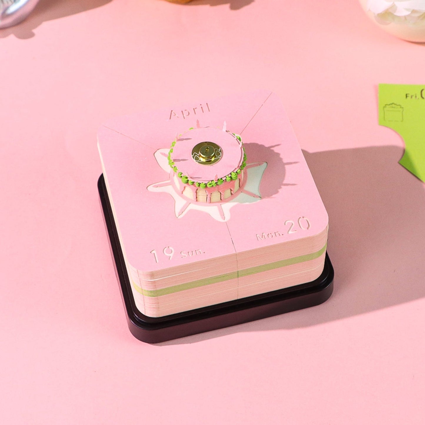 3D Calendar 2026 - Happy Birthday