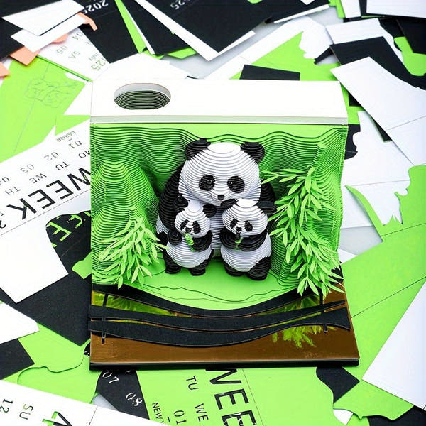3D Calendar 2026 - Panda B