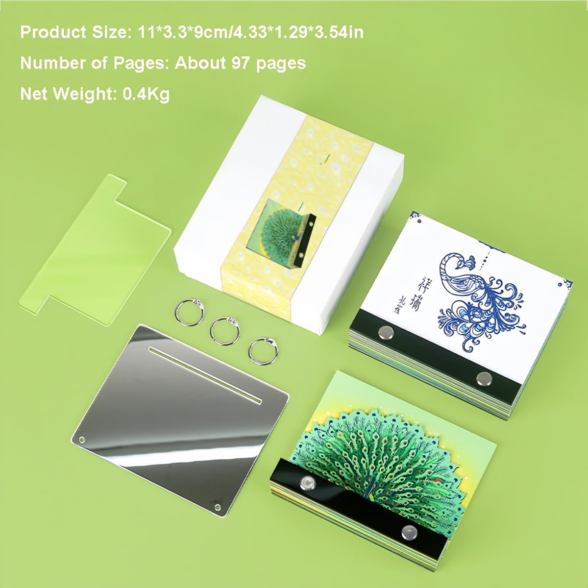 3D-kalender 2026 - Påfugl