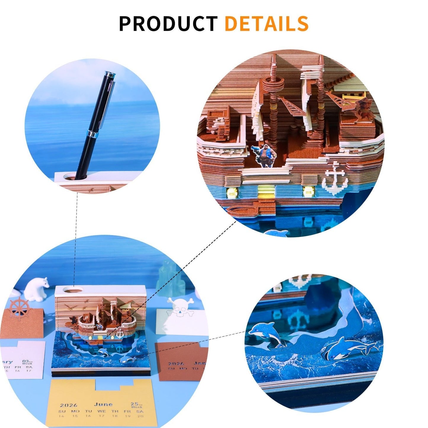 3D-kalender 2026 - Piratskib