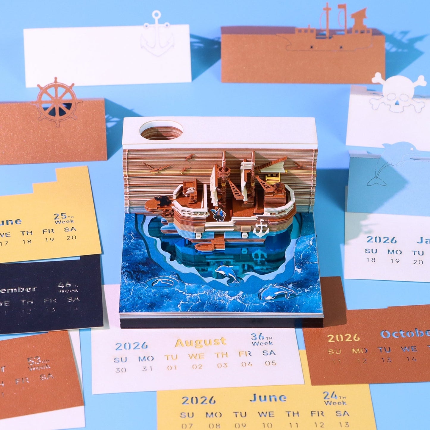 3D-kalender 2026 - Piratskib