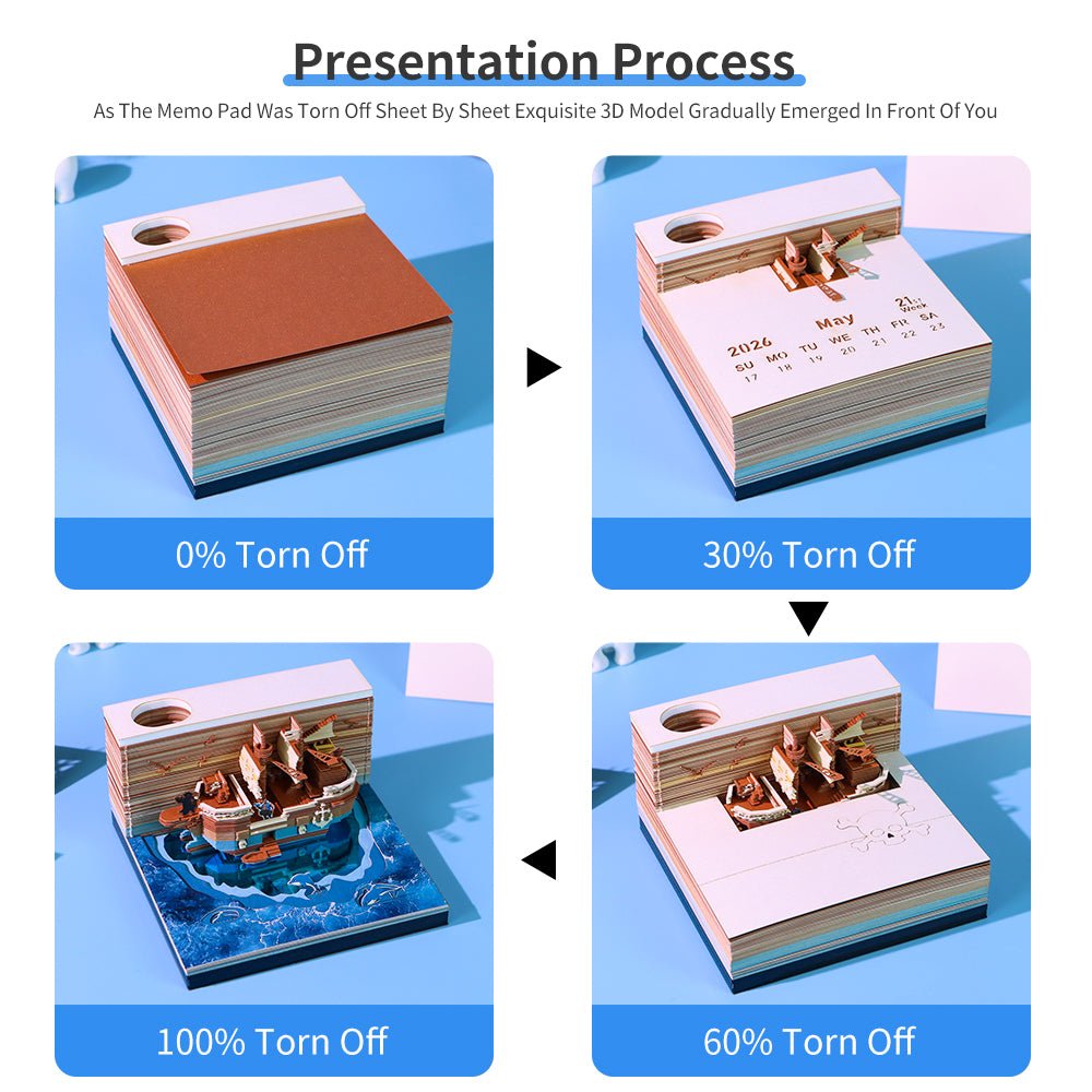 3D-kalender 2026 - Piratskib