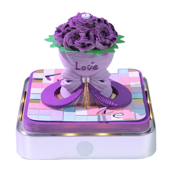 3D Calendar 2026 - Roses