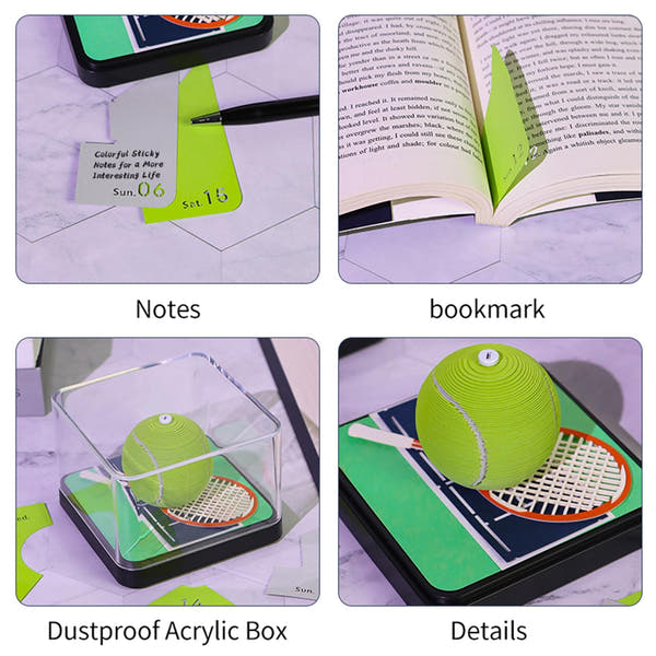 3D-kalender 2026 - Tennis