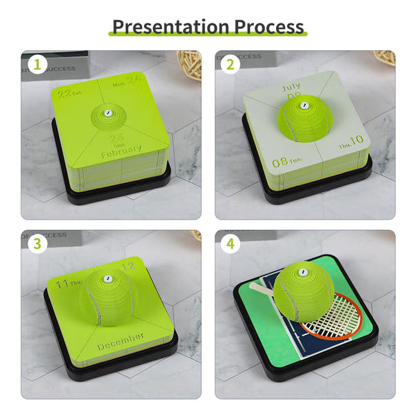 3D-kalender 2026 - Tennis
