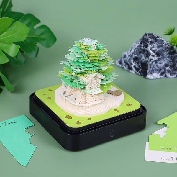 Grønt træ (med lys & Kalender 2026)